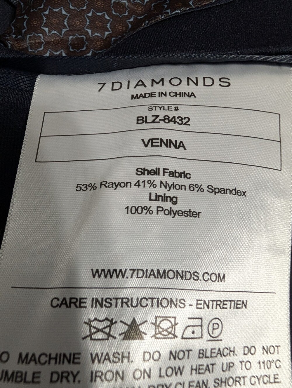 7 Diamonds Venna Blazer 40R Medium Navy Quiet Luxury Stretch Jacket NWT Classic - Picture 8 of 10